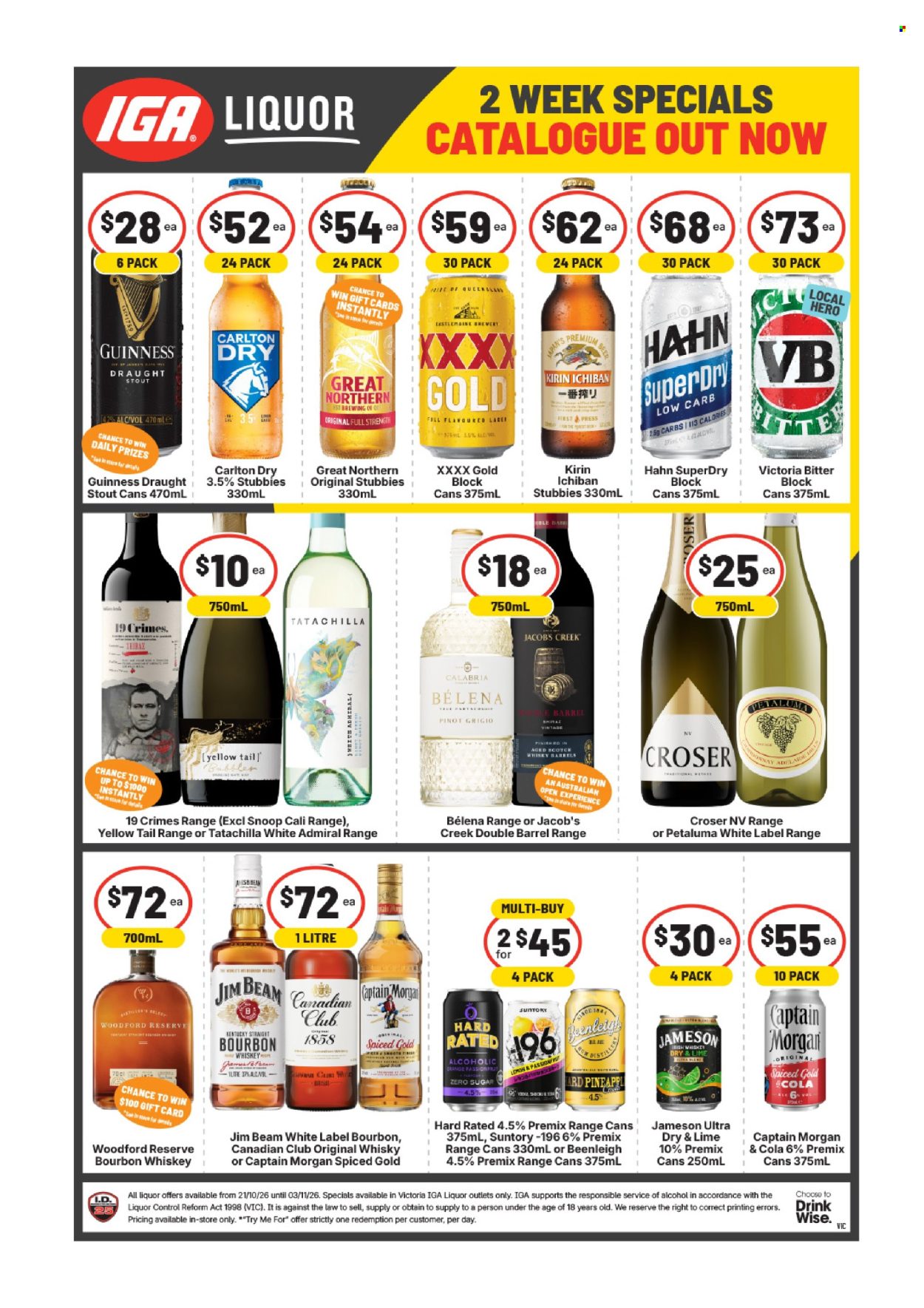 IGA LIQUOR catalogue - 21 Oct 2026 - 3 Nov 2026. Page 2